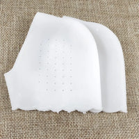 1Pair Silicone Feet Care Socks Anti-Cracking Moisturizing Gel Heel Thin Socks Lace Heel Cover with Hole Foot Skin Care Protector