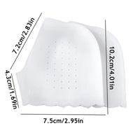 1Pair Silicone Feet Care Socks Anti-Cracking Moisturizing Gel Heel Thin Socks Lace Heel Cover with Hole Foot Skin Care Protector